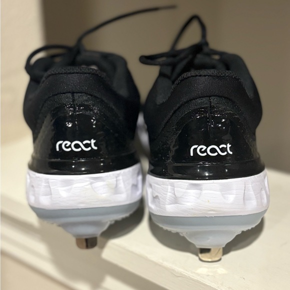 Nike Alpha Huarache Elite 4 Baseball Cleats DJ6521-001 Black/White Mens Size 7 - Picture 7 of 9